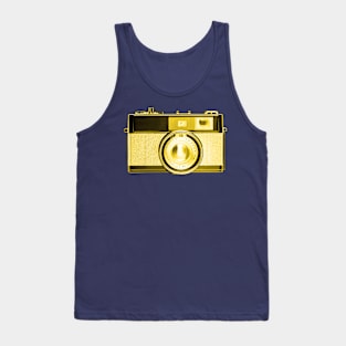 Gold/Yellow - Vintage 1960s Rangefinder Camera Tank Top